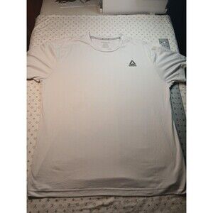 Reebok White Delta Core Logo Tee T Shirt Short Sleeve Men's L NEW NWT!!